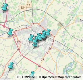 Mappa Largo G. Garibaldi, 41124 Modena MO, Italia (3.84769)