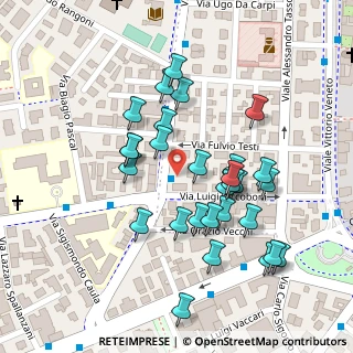 Mappa Via Fulvio Testi, 41124 Modena MO, Italia (0.11034)