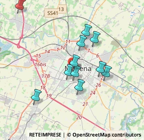 Mappa Via Fulvio Testi, 41124 Modena MO, Italia (3.20273)