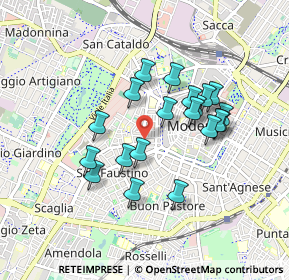 Mappa Via Fulvio Testi, 41124 Modena MO, Italia (0.7605)