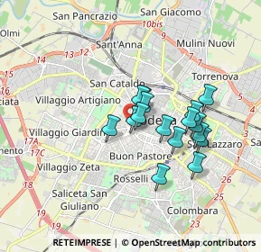 Mappa Via Fulvio Testi, 41124 Modena MO, Italia (1.34125)