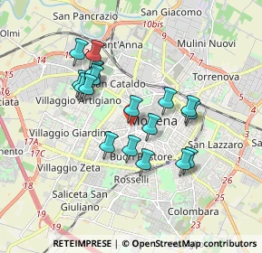Mappa Via Fulvio Testi, 41124 Modena MO, Italia (1.56111)