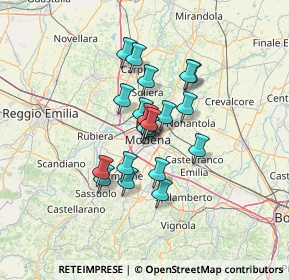 Mappa Via Fulvio Testi, 41124 Modena MO, Italia (9.317)