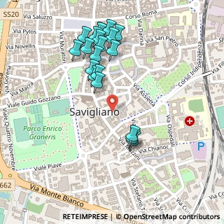 Mappa Via Pietro Santarosa, 12038 Savigliano CN, Italia (0.258)