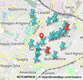 Mappa Via Carlo Marozzo, 41124 Modena MO, Italia (0.8475)