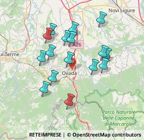 Mappa VIA STRADA NOVI, 15076 Ovada AL, Italia (6.66125)