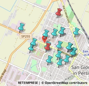 Mappa Via Modena, 40017 San Giovanni In Persiceto BO, Italia (0.455)