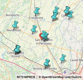 Mappa Via Modena, 40017 San Giovanni In Persiceto BO, Italia (9.19)