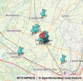 Mappa Via Modena, 40017 San Giovanni In Persiceto BO, Italia (3.66462)