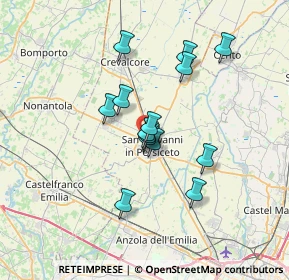 Mappa Via Modena, 40017 San Giovanni In Persiceto BO, Italia (5.47357)