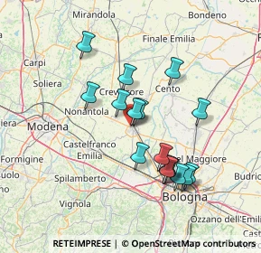 Mappa Via Modena, 40017 San Giovanni In Persiceto BO, Italia (12.85938)