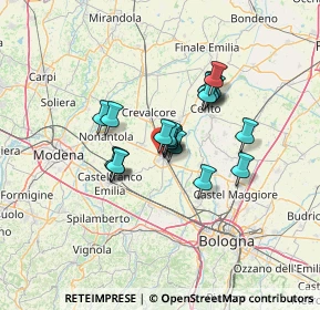 Mappa Via Modena, 40017 San Giovanni In Persiceto BO, Italia (9.283)