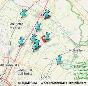 Mappa Via Savena Inferiore, 40052 Baricella BO, Italia (6.22538)