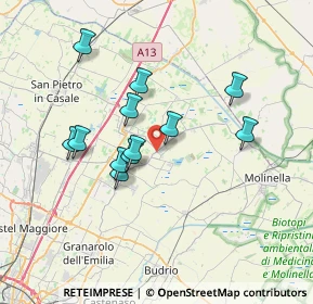 Mappa Via Savena Inferiore, 40052 Baricella BO, Italia (6.205)