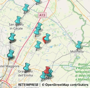 Mappa Via Savena Inferiore, 40052 Baricella BO, Italia (10.681)