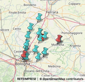 Mappa Via Savena Inferiore, 40052 Baricella BO, Italia (12.731)