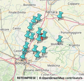 Mappa Via Savena Inferiore, 40052 Baricella BO, Italia (12.10688)