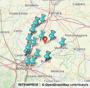 Mappa Via Savena Inferiore, 40052 Baricella BO, Italia (12.0705)