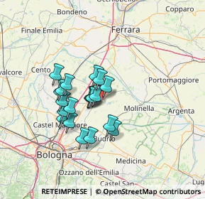 Mappa Via Savena Inferiore, 40052 Baricella BO, Italia (10.663)
