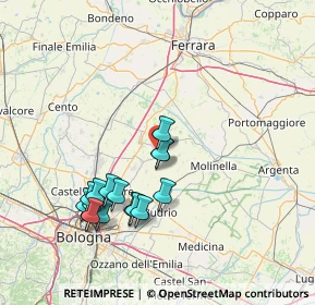 Mappa Via Savena Inferiore, 40052 Baricella BO, Italia (14.885)