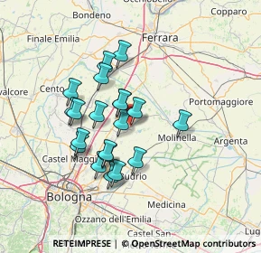 Mappa Via Savena Inferiore, 40052 Baricella BO, Italia (11.543)