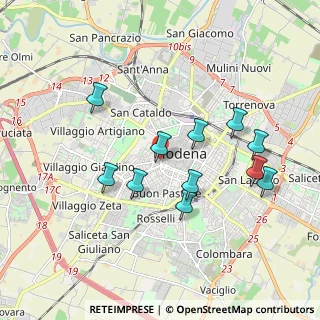 Mappa Via Luigi Riccoboni, 41122 Modena MO, Italia (1.78455)