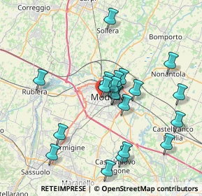 Mappa Via Benjamin Franklin, 41124 Modena MO, Italia (7.4085)