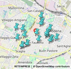 Mappa Via Benjamin Franklin, 41124 Modena MO, Italia (0.792)