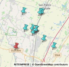 Mappa Via Grandi, 40016 San Giorgio di Piano BO, Italia (2.88818)