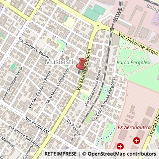 Mappa Via Vincenzo Bellini, 216, 41121 Modena, Modena (Emilia Romagna)