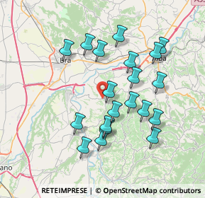 Mappa Regione Cerreto, 12064 La Morra CN, Italia (7.018)