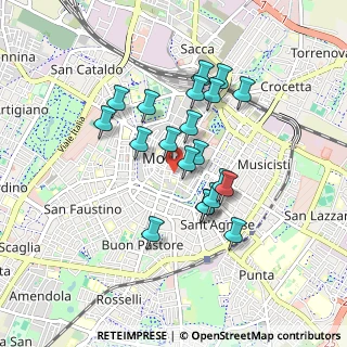 Mappa Via S. Geminiano, 41121 Modena MO, Italia (0.744)