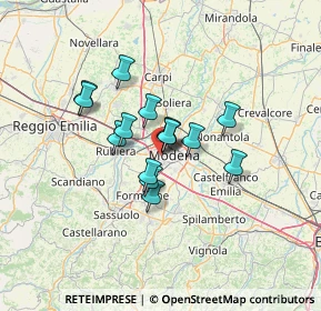 Mappa Via Gaetana Agnesi, 41126 Modena MO, Italia (9.144)