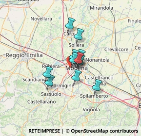 Mappa Via Gaetana Agnesi, 41126 Modena MO, Italia (7.57833)