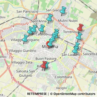 Mappa Piazzale Torti, 41121 Modena MO, Italia (1.87625)