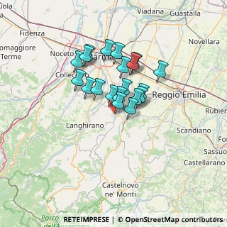 Mappa 43029 Traversetolo PR, Italia (9.9855)