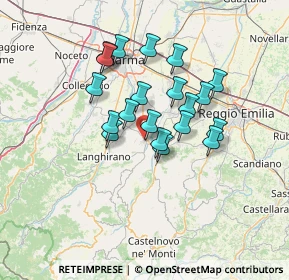 Mappa 43029 Traversetolo PR, Italia (11.0165)