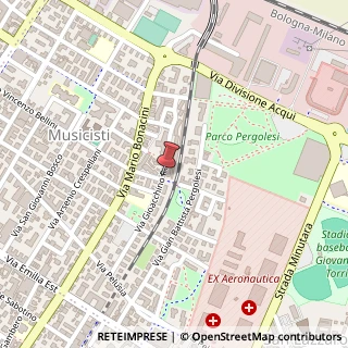 Mappa Via Gioacchino Rossini, 210, 41121 Modena, Modena (Emilia Romagna)