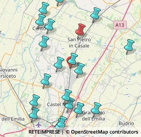 Mappa Via Roma, 40016 San Giorgio di Piano BO, Italia (9.8715)