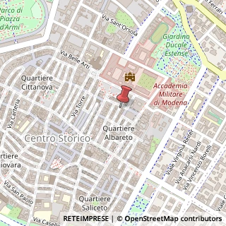 Mappa Via Fonteraso, 13, 41121 Modena, Modena (Emilia Romagna)