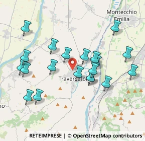 Mappa Via Zoe Fontana, 43029 Traversetolo PR, Italia (3.8735)