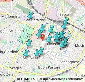 Mappa CAP, 41124 Modena MO, Italia (0.7825)