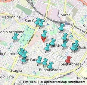 Mappa CAP, 41124 Modena MO, Italia (1.024)