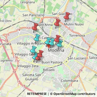 Mappa Viale J. Barozzi, 41126 Modena MO, Italia (1.35917)