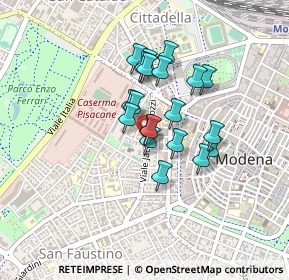 Mappa CAP, 41124 Modena MO, Italia (0.307)