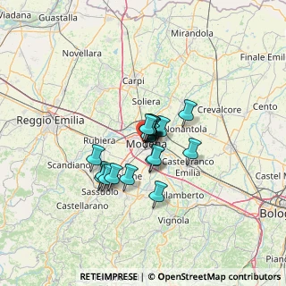 Mappa Viale J. Barozzi, 41126 Modena MO, Italia (7.96579)