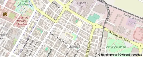 Mappa Módena