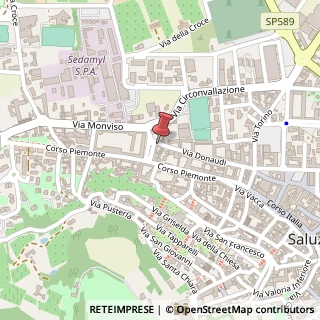 Mappa Via Donaudi, 51, 12037 Saluzzo CN, Italia, 12037 Saluzzo, Cuneo (Piemonte)