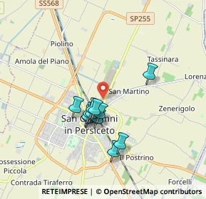 Mappa Via Don Guido Franzoni, 40017 San Giovanni in Persiceto BO, Italia (1.39167)