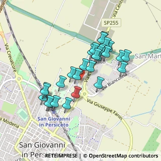 Mappa Via Don Guido Franzoni, 40017 San Giovanni in Persiceto BO, Italia (0.41071)
